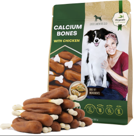 Dog Calcium Bones Wrapped Chicken & Rawhide Free Chew Treats Pet Healthy Dried Snacks Grain Free Organic Meat Chews For Training Small Large Dogs