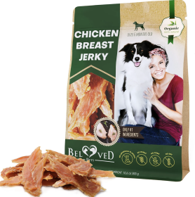 Chicken Jerky Dog Treats All Natural And Organic Healthy Snacks For Large & Small Dogs Grain Free And High Protein Human Grade Pet Chews 300 Gram