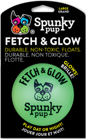 SPUNKY PUP Fetch & Glow Ball (Option: L)