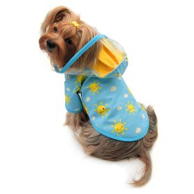 Clear View Happy Sunshine Raincoat with Fleece Lining and Detachable Hood (Color: M, size: )