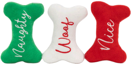 ZIPPY PAWS Holiday Miniz 3 Pack (Option: Naughty and Nice Bones)