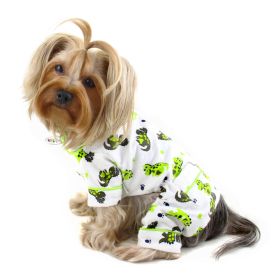 Playful Dinosaur Flannel Pajamas (Color: M, size: )