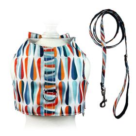 Chic Raindrop Harness Vest with Matching Leash (Color: XS, size: )