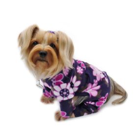 Midnight Garden Fleece Turtleneck Pajamas (Color: M, size: )