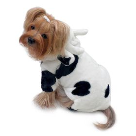 Ultra Plush Moo Cow Hooded Pajamas (Color: XS, size: )