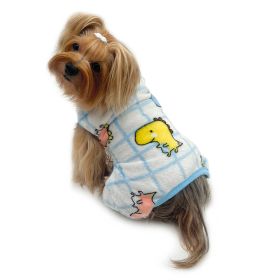 Ultra Plush Colorful Dinosaurs Front Sleeveless Pajamas (Color: XS, size: )