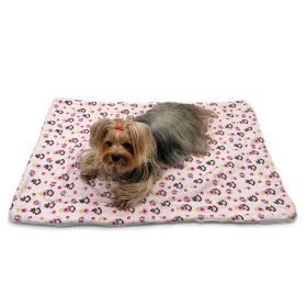 Girly Monkey Flannel/Plush Blanket (Color: S, size: )