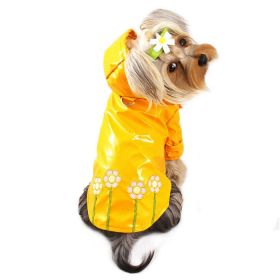 Polka Dots & Daisies Raincoat with Cotton Lining (Color: XS, size: )