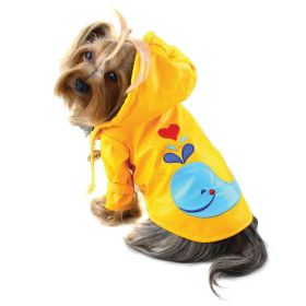 Splashing Whale Raincoat with Cotton Lining (Color: XS, size: )