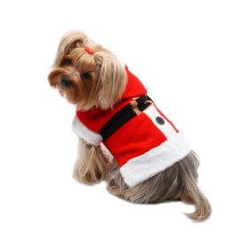 Santa Hooded Sweater with Soft Fur Trims (Color: S, size: )