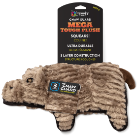 SPUNKY PUP Tough Plush (Option: Hippo Mega)
