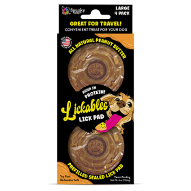 SPUNKY PUP Lickables Peanut Butter Filled Lick Pad (Option: 4pk)