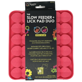 SPUNKY PUP Slow Feeder & Lick Pad Duo (Option: Petal)