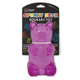 SPUNKY PUP Spunky Bear Squeaky Toy (Option: L)